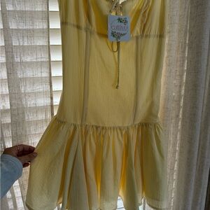 Yellow Striped Dress